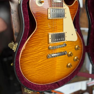 Immagine Gibson Custom Shop Billy Gibbons "Pearly Gates" '59 Les Paul Standard (Murphy Aged) 2009 - Aged Heritage Cherry Sunburst - 4