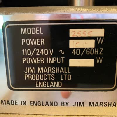 Marshall Silver Jubilee 2555 100W Head with Footswitch & Matching 2551A/2551B Bild 9