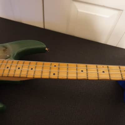 Peavey Fury 1983 Green Clover Custom Finish Super Ferrite Pickup Vintage Made in USA Maple Neck MIA image 5