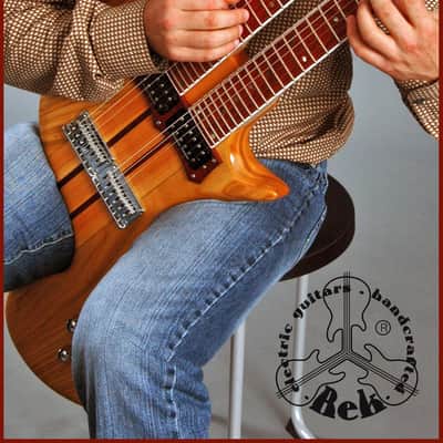 Custom REK Portato Guitar two-handed tapping touch. Like a doubleneck double neck Chapman Stick image 2