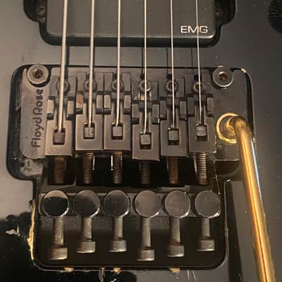 Jackson Professional Dinky Reverse MIJ Schaller Floyd Rose and EMG Pickups 90’s Black Japanese Vintage Super Strat Guitar ESP MII and Jackson Soloist Killer. image 12