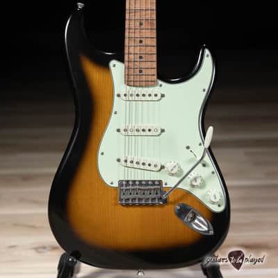 Xotic XSC-1 Alder S-Style w/ Roasted Flame Maple Neck – 2-Tone Burst (Demo) image 2