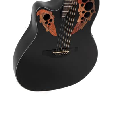 Ovation E – akustická kytara Celebrity Elite Mid Cutaway Černá image 9