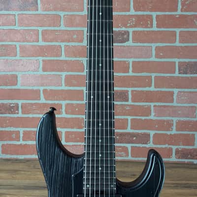 ESP LTD SN-1007HT Baritone 7-String Electric Guitar - Black Blast image 6