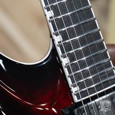 ESP E-II Horizon NT-II EMG w/ Case – See Thru Black Cherry Sunburst (B-stock) image 4