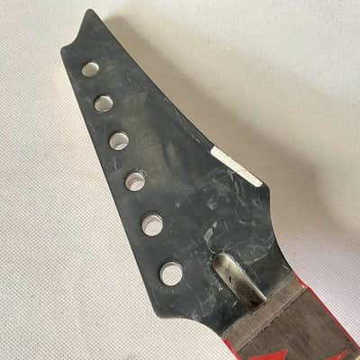 Electric Guitar Maple Neck, Rosewood Fingerboard Red Inlay Markers image 7