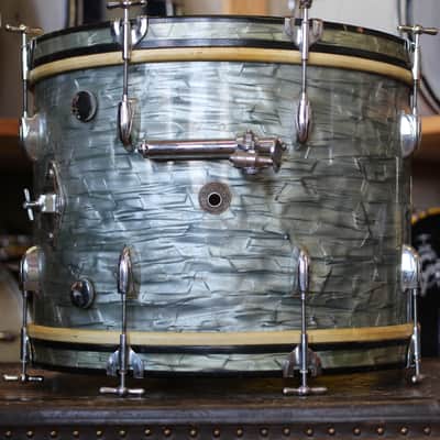 1950's Gretsch Progressive Jazz in Midnight Blue Pearl 14x20 14x14 8x12 image 4