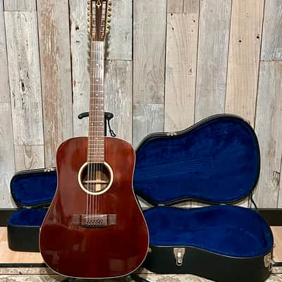 Rare 1978 Daion THE '78 Heritage 12-String Made in, Mahogany Stain Gloss Finish Slotted Headstock , Pro Setup Hard Shell Case image 16