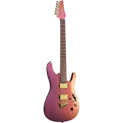 Ibanez SML721RGC S Axe Design Lab Multi-scale Guitar - Rose Gold Chameleon image 4