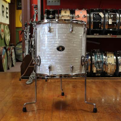 2006 Buddy Rich Drum Company Outfit in White Marine Pearl 14x24 9x13 16x16 16x16 image 7