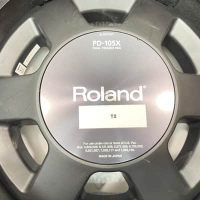 Roland PD-105X V Drum 10" Mesh Head PD105X Silver Chrome image 2