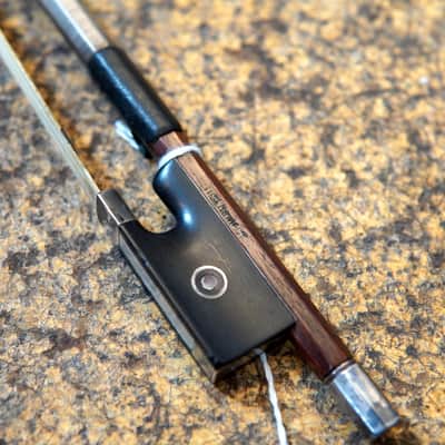 Ernst Heinrich Roth (Pre-WWII Germany) Brazilwood Violin Bow 1930s w/Mother of Pearl Inlay image 9