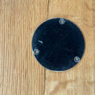 vintage 2003 Gibson Custom Shop NOS reissue Les Paul switch cavity black single-ply backplate control plate image 2