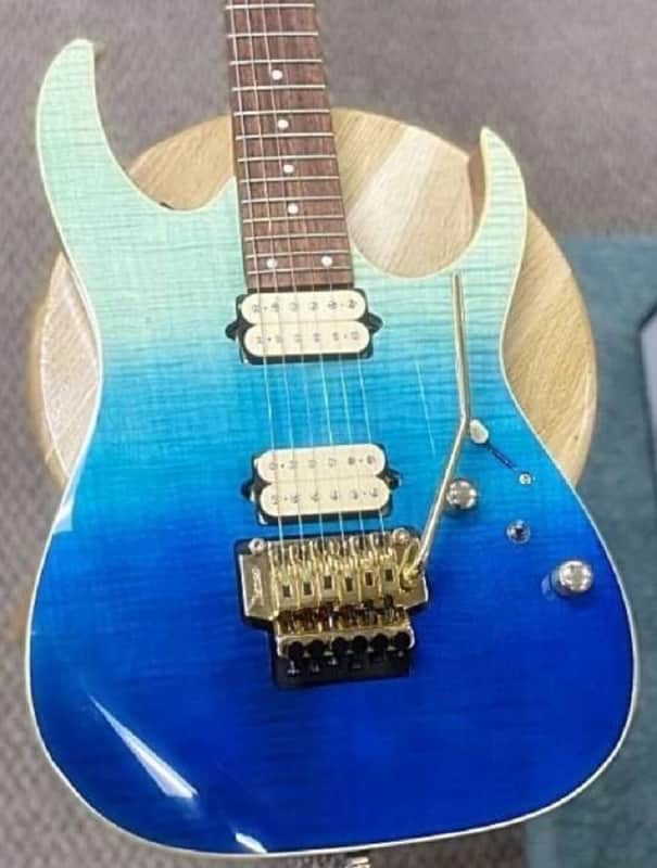 Ibanez RG420HPFM BRG Blue Reef Gradation *****TOP***** (DiMarzio) Floyd Rose 2022 - Blue Reef image 1