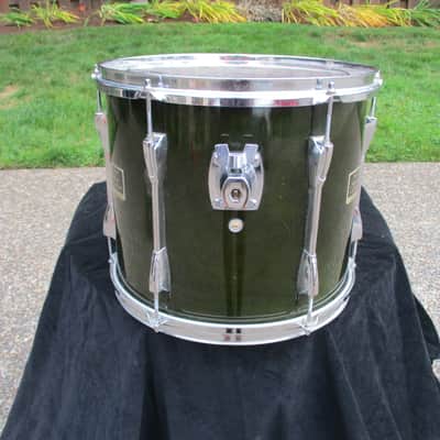 Yamaha Stage Custom 14 X 12 Floor Tom, Forest Green Lacquer, Birch, Excellent! image 2