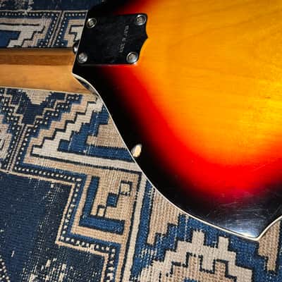 1970s Ventura Violin Bass Japan Sunburst FujiGen Teisco MIJ Hollow Body image 16