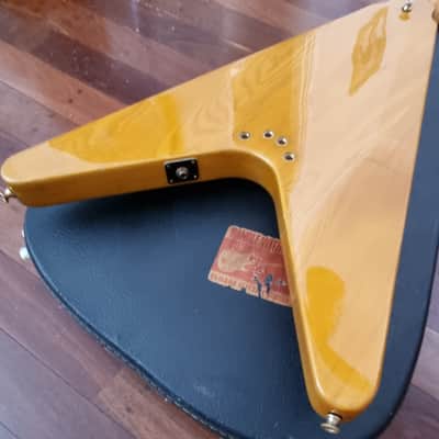 Greco FVB 900 Flying V Bass 1977 - Natural image 4