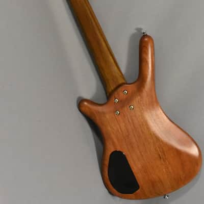 2003 Warwick Corvette Active Standard 5-String Bass Guitar Natural image 4