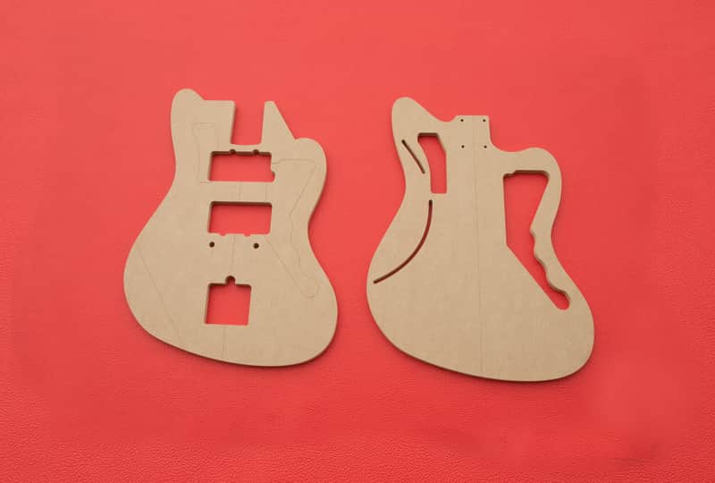 Jazzmaster Body Router Template CNC Luthier Tools 1/2" MDF 0.5" Fender imagen 1