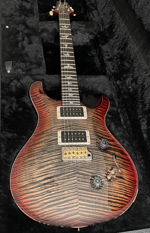PRS Custom 24-08 10-Top 2017 - 2024 - Charcoal Cherry Burst image 1