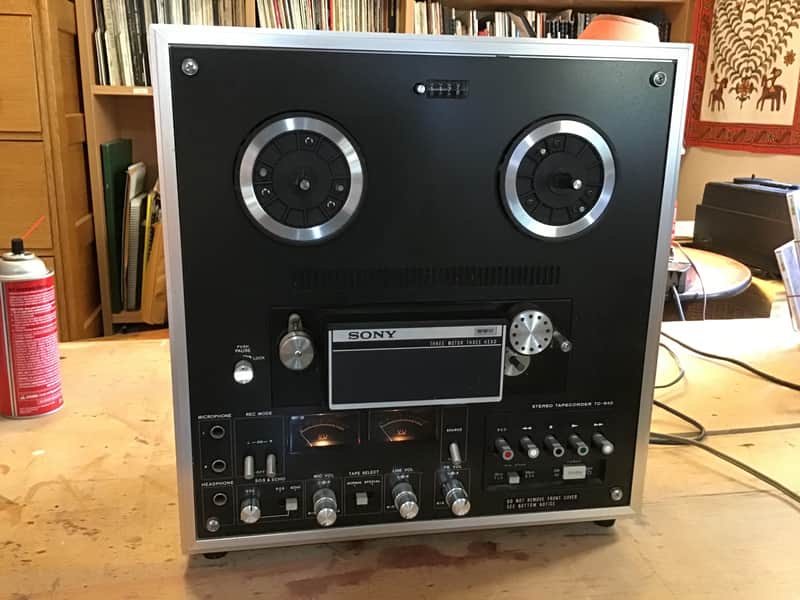 SONY TC-640 reel-to-reel tape machine from 1971—1/4 track stereo—7.5/3.75ips—7inch—SOS & echo image 1