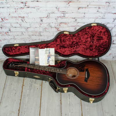 Taylor - (2025) 324ce - Acoustic-Electric Guitar - Mahogany/Mahogany - Shaded Edge Burst Top - w/ Hardshell Case - x5070 image 14
