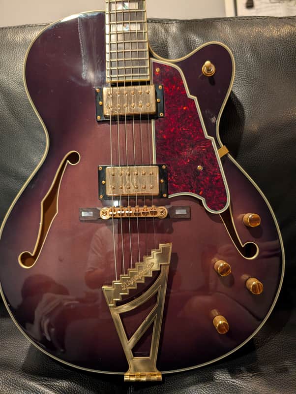 D'Angelico EXS 1DH 2010+- - Black Burgundy - $975 (save 28%!)