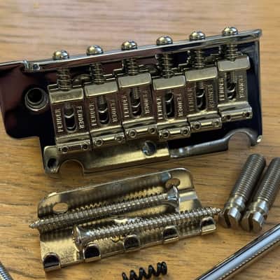 Fender Player II Modified USA Saddles Stratocaster Tremolo Bridge Full Assembly Springs Arm Pivot Screws MIM American Strat image 4