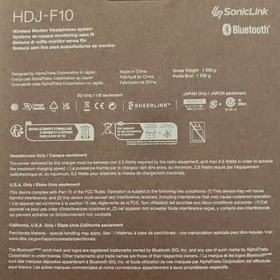 AlphaTheta HDJ-F10 Wireless Headphones 2025 - Present - Black image 4