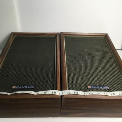 JIL Candle J665 Speakers Vintage Korea 2-Way Shelf 18 Inch Wood 1970s image 10
