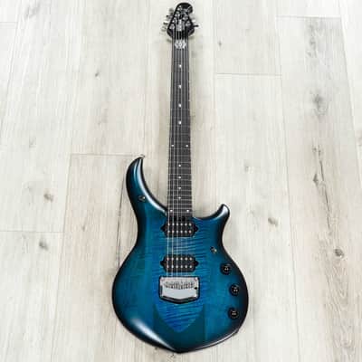 Ernie Ball Music Man John Petrucci Majesty 6 Guitar, Ebony Fretboard, Blue Silk image 3