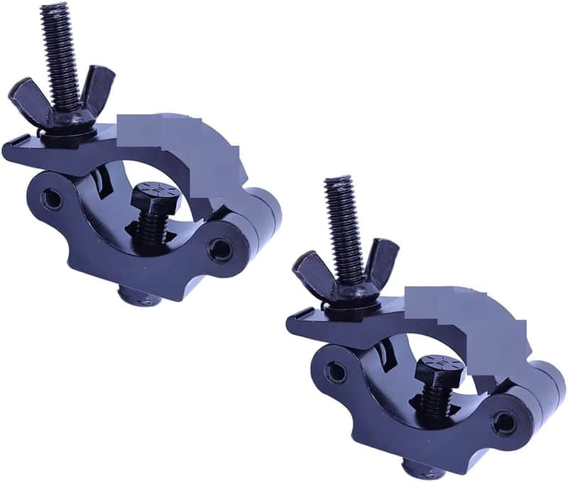 2″Heavy Duty Truss Clamp, 1102lb(500KG) Aluminum Stage Lighting Clamps, Fits 1.5″-2″(38-52) mm Truss DJ Lights Clamp With 1/2″-13 Hex Bolt for Moving Head Par Lights, 2 Packs. image 1