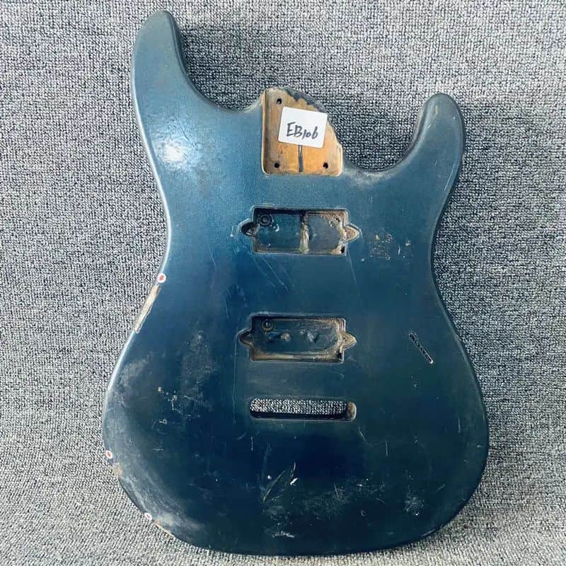 Blue HH Guitar Basswood Body DIY Project image 1