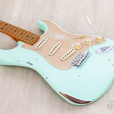 Fender Custom Shop 1956 Stratocaster Roasted Relic Aged Surf Green w/ Fat '60s Pickups image 7