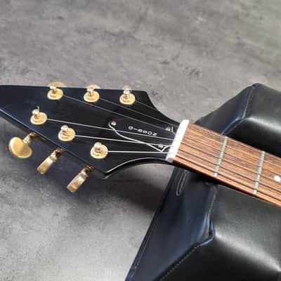 2003 Epiphone Flying V Korina MIK Korean Gibson Logo Ebony Black Guitar image 6