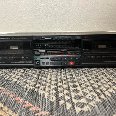 Vintage Pioneer CT-V70 Dual Cassette Deck 1986 - Black image 5