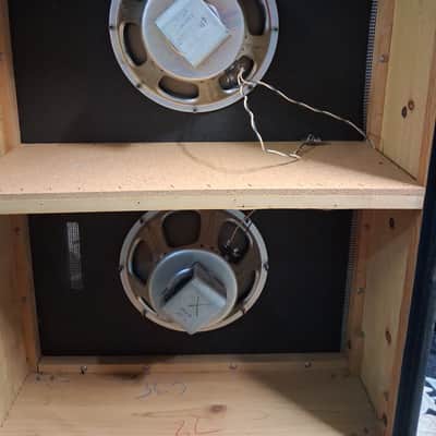 Fender Bandmaster "Drip Edge" 45-Watt 2x12" Guitar Speaker Cabinet Eminence Speakers 1968 - 1969 - Silverface image 9