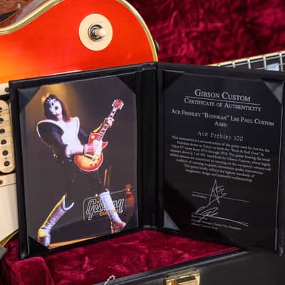 Gibson Custom Shop Ace Frehley Budokan 1974 Les Paul Custom Aged #100 of 100 Heritage Cherry Sunburst Relic 2011 w/OHSC image 15