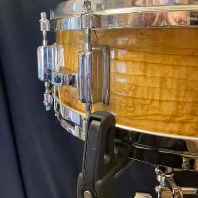 Rogers - 1970s Paul “Jamo” Jamieson's 5x14" Wood Dyna-Sonic Snare Drum - Natural Refinish image 5