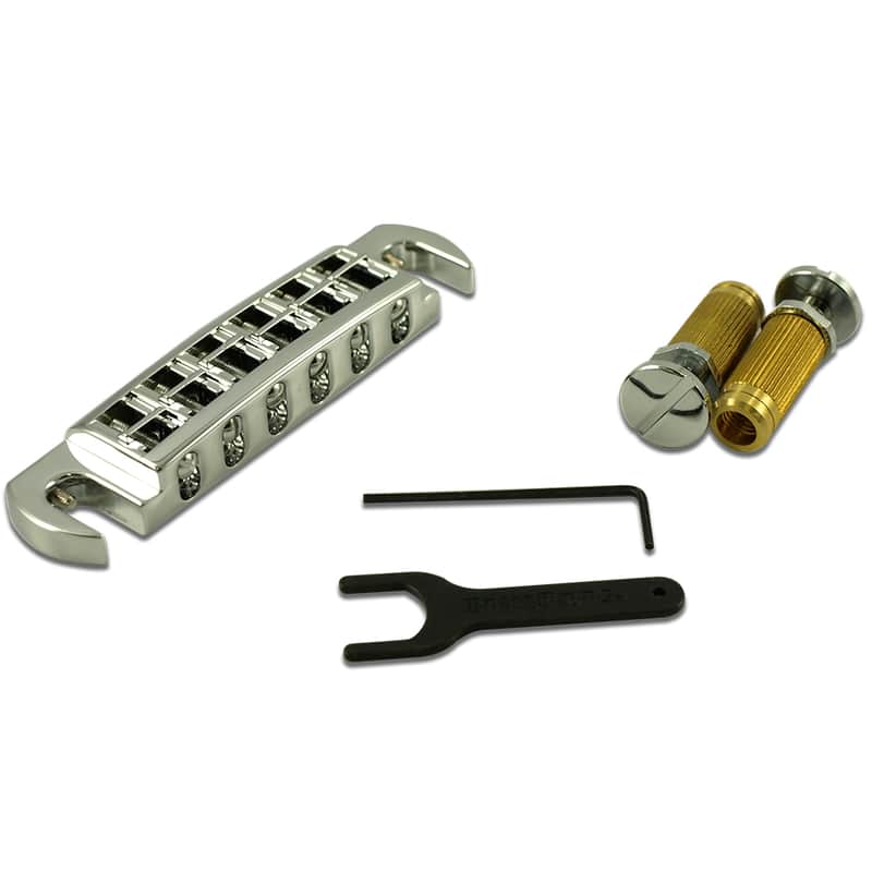 TonePros AVT2P-N Wraparound Bridge Set With SPRS2 Locking Studs image 1