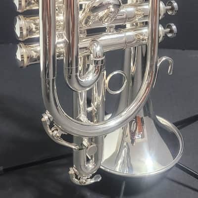 Getzen Eterna PRO Eterna 800S Silver L B Cornet, M/P 's and hardcase  Case  Silver Plate image 18
