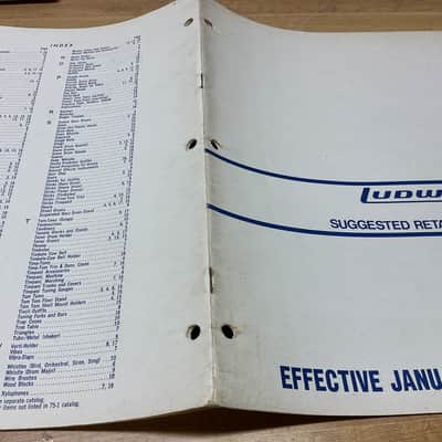 Ludwig 1978 Suggested Retail Price List image 2