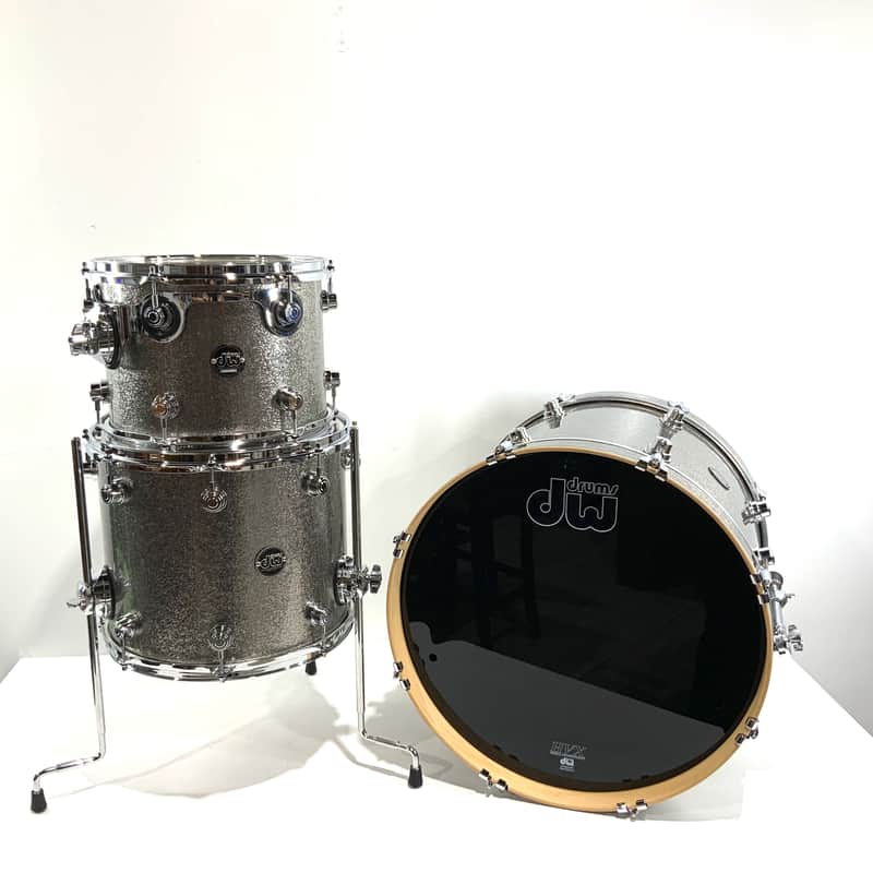 DW Performance Series 3 Piece Kit Maple Titanium Sparkle image 1