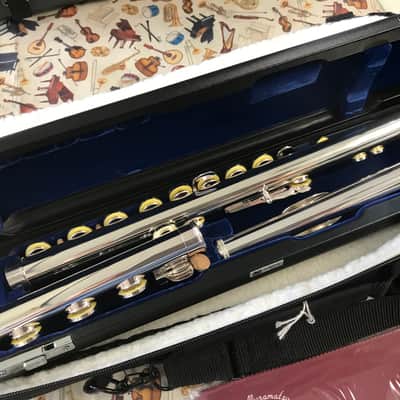 Muramatsu EX III Professional Open Hole Flute with Offset G - Silver Plate image 4