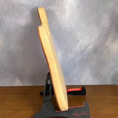 NOS High End Offset Bass Body – Highly figured Feathered Crotch American Cherry Top / Swamp Ash Back –Limited Supply R15 image 14
