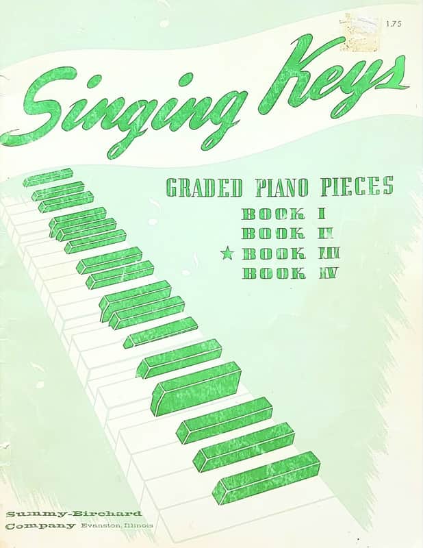 Used Vintage Book- Singing Keys- Grand Piano Pieces book 3 image 1