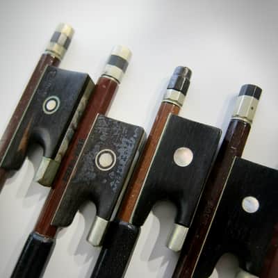 German Violin Bows Various Makers High Quality 4/4, 7/8, & 3/4 Sizes Lot of Twelve(12) Circa-1900s-Brown image 8