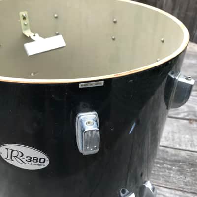 Rogers 16x16 R-380 Floor Tom (MIJ) 80’s - Black gloss wrap image 12