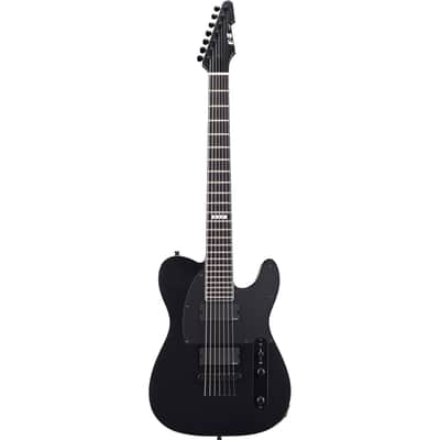 ESP E-II T-B7 Baritone Electric Guitar - Black Satin image 2