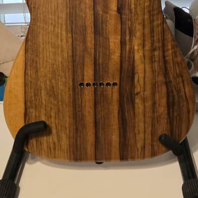 Schecter Diamond Series SVSS Exotic Black Limba 2022 - Black Limba Wood Grain image 2
